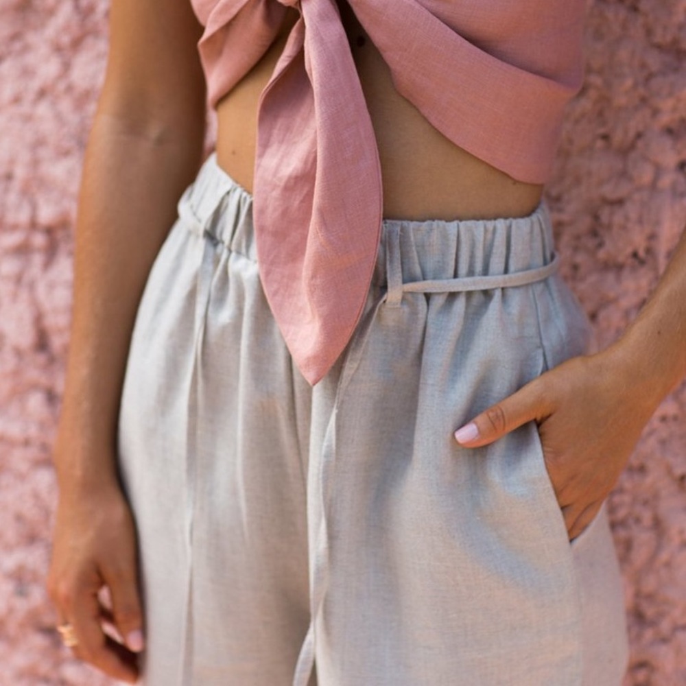 Posse the Label Natural Linen Pants